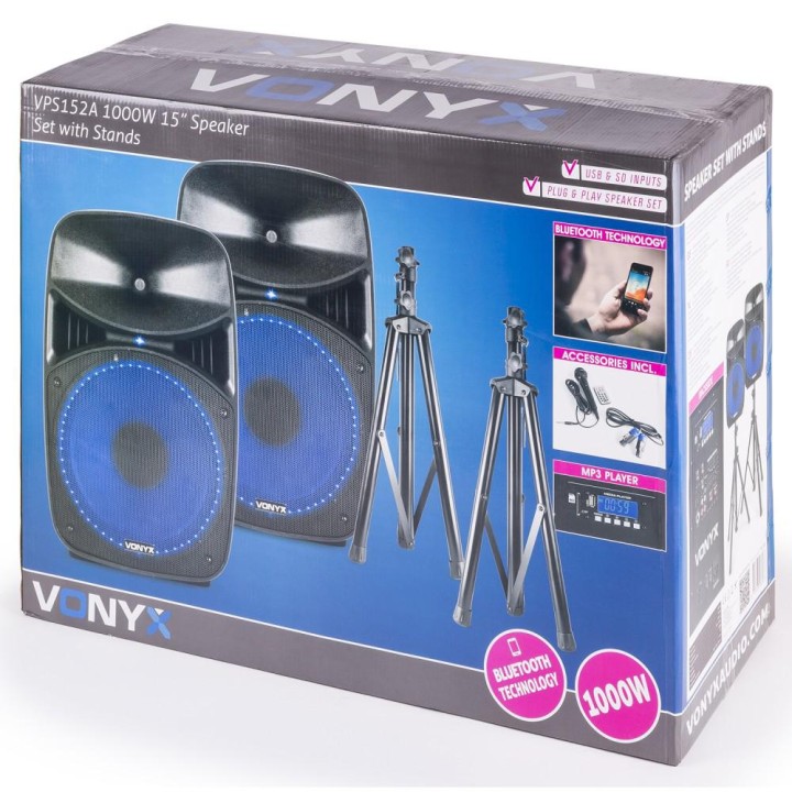 Vonyx - VPS152A 178.135 - Pack de Equipamento Musical | Z-Bombilla