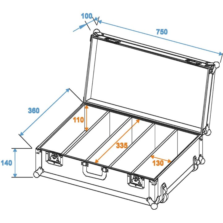 Roadinger - CD Case black 150 CDs Trolley - Rack per CD / Vinils | Z-Bombilla