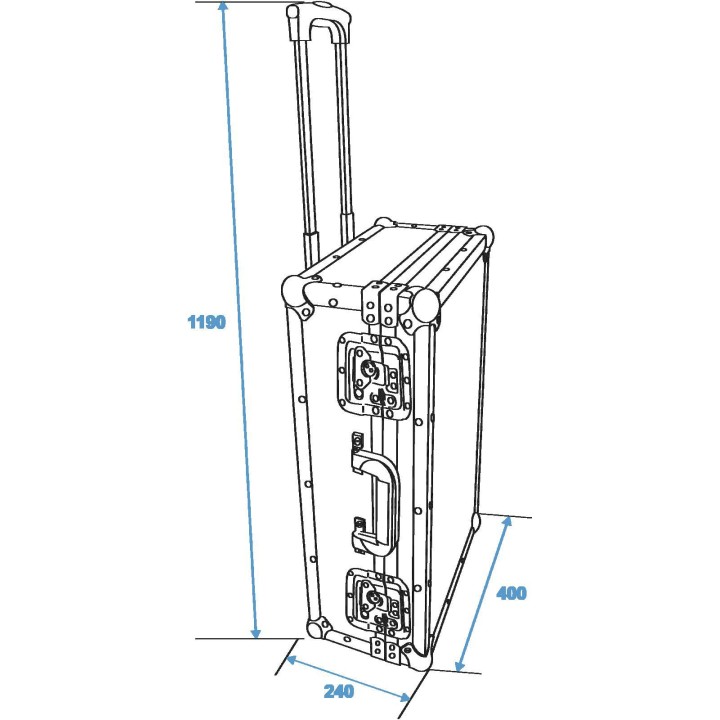 Roadinger - CD Case black 150 CDs Trolley - Rack per CD / Vinils | Z-Bombilla