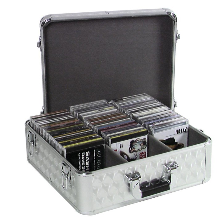 Roadinger - CD Case ALU polished for 100 CDs - LP / CD Case | Z-Bombilla
