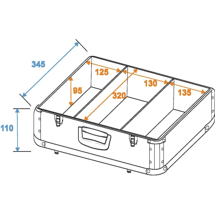 Roadinger - CD Case ALU Digital Booking rounded sil - Custodie per CD / Vinyls | Z-Bombilla