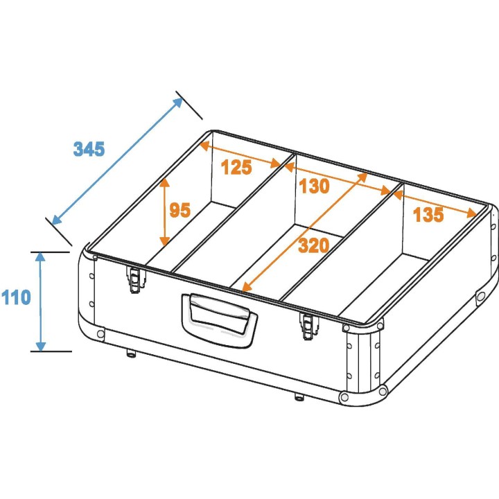 Roadinger - CD Case ALU digital booking rounded black - LP / CD Case | Z-Bombilla