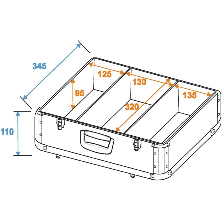 Roadinger - CD Case ALU digital booking rounded blue - LP / CD Case | Z-Bombilla