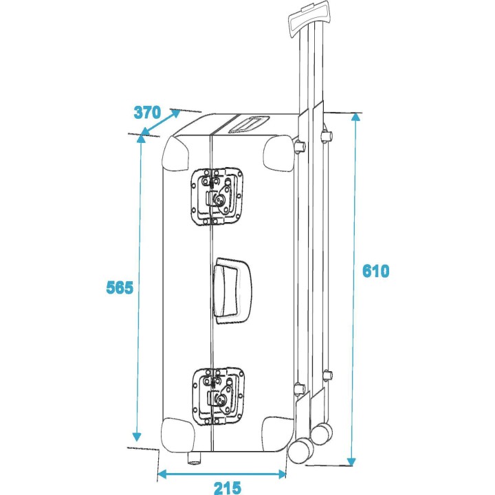 Roadinger - CD Case black 120 CDs with Trolley - Rack per CD / Vinils | Z-Bombilla