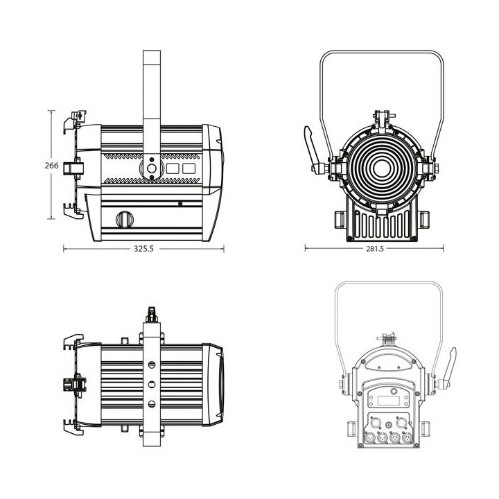 Showtec - Performer 1000 LED MKII - Fresnel Faretti | Z-Bombilla