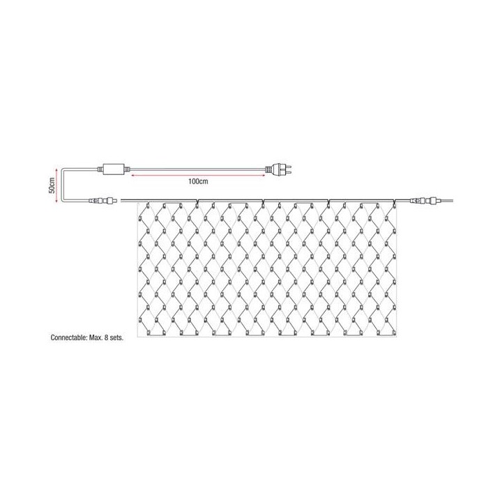 Showtec - LED Rubber Net Light WW - LED Mangueira | Z-Bombilla