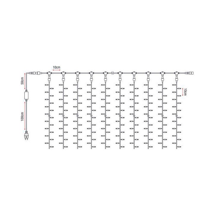 Showtec - LED Rubber Curtain Light WW - LED Mangueira | Z-Bombilla