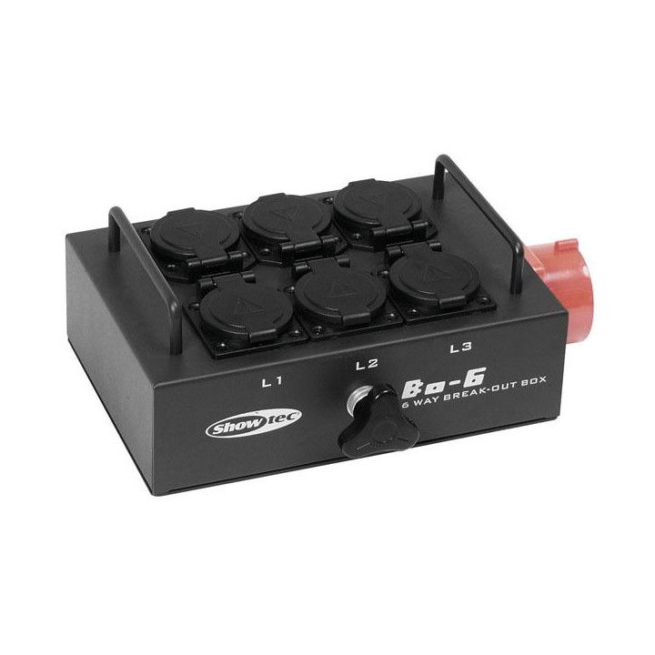 Showtec - BO-6-PW - Power Distributor Monofásica 220V | Z-Bombilla