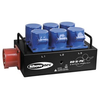 Showtec - BO-6-PWC - Power Distributor Monofásica 220V | Z-Bombilla