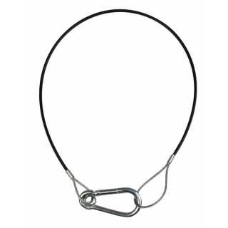 Showtec - Safety Cable Light Duty, 50 cm - Cavo Moschettoni di Sicurezza | Z-Bombilla