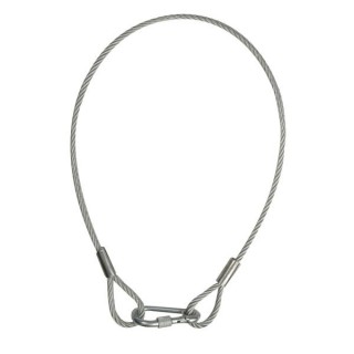 Showtec - Safety Cable 75 cm - Cavo Moschettoni di Sicurezza | Z-Bombilla