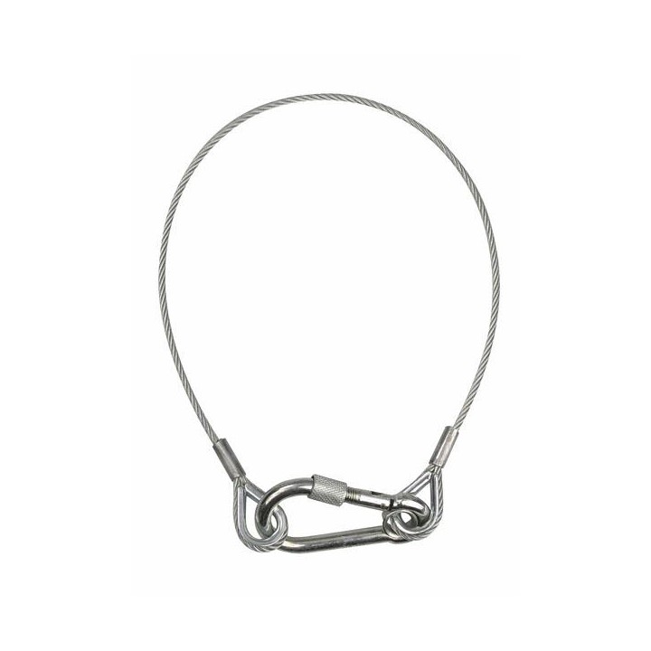 Showtec - Safety Cable 75 cm - Cavo Moschettoni di Sicurezza | Z-Bombilla