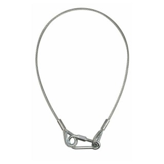 Showtec - Safety Cable BGV-C1, 100 cm - Cavo Moschettoni di Sicurezza | Z-Bombilla