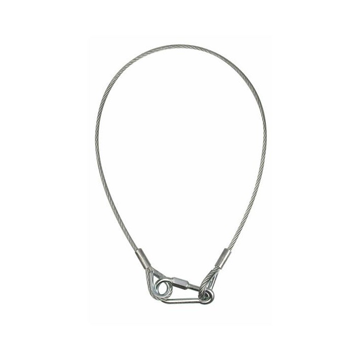 Showtec - Safety Cable BGV-C1, 100 cm - Cavo Moschettoni di Sicurezza | Z-Bombilla