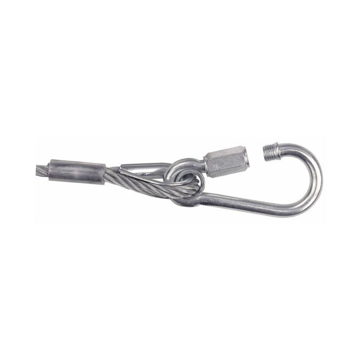 Showtec - Safety Cable BGV-C1, 100 cm - Cavo Moschettoni di Sicurezza | Z-Bombilla