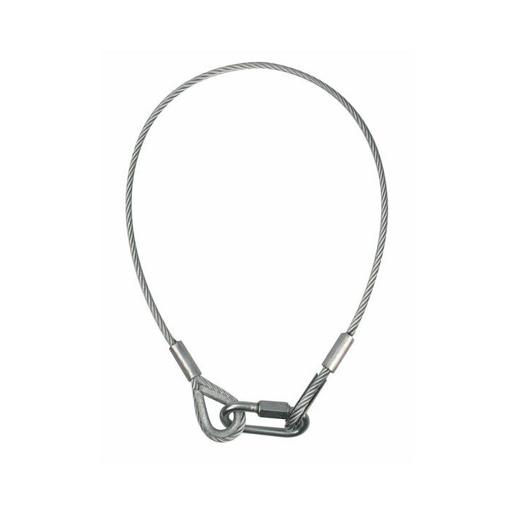 Showtec - Safety Cable BGV-C1, 100 cm - Cavo Moschettoni di Sicurezza | Z-Bombilla