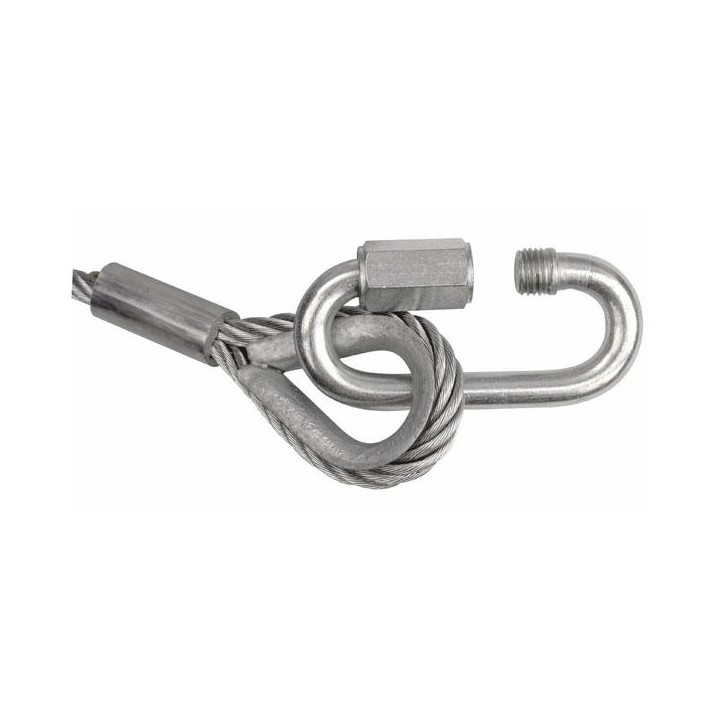 Showtec - Safety Cable BGV-C1, 100 cm - Cavo Moschettoni di Sicurezza | Z-Bombilla