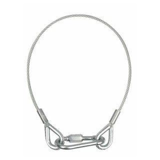 Showtec - Safety Cable BGV-C1, 100 cm - Cavo Moschettoni di Sicurezza | Z-Bombilla