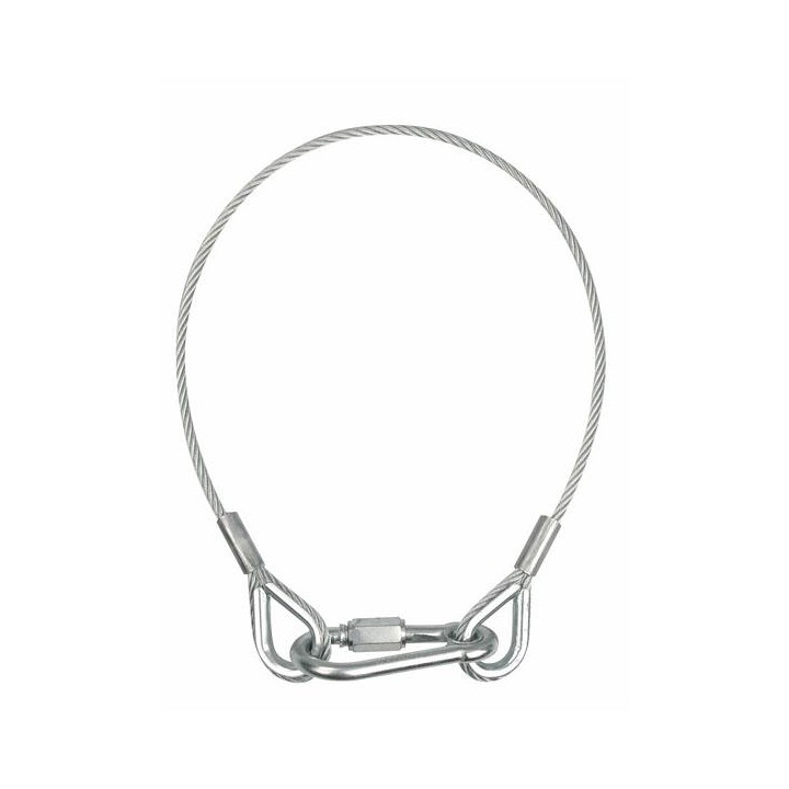 Showtec - Safety Cable BGV-C1, 100 cm - Cavo Moschettoni di Sicurezza | Z-Bombilla