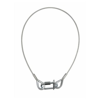 Showtec - Safety Cable BGV-C1, 60 cm - Cavo Moschettoni di Sicurezza | Z-Bombilla