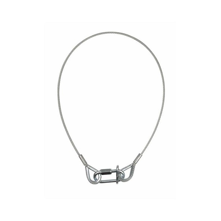 Showtec - Safety Cable BGV-C1, 60 cm - Cavo Moschettoni di Sicurezza | Z-Bombilla