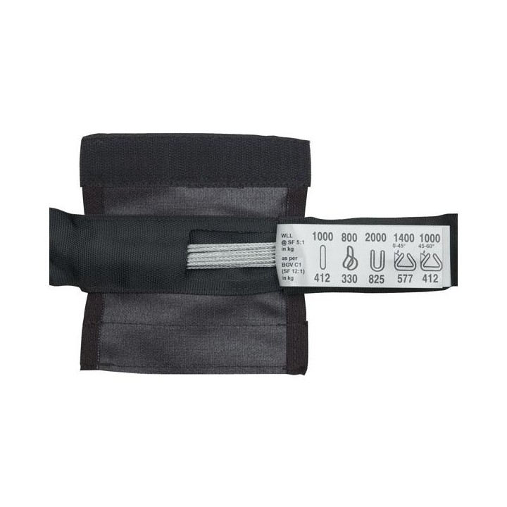 Showtec - Steel sling 1000 kg - Cabo de Segurança Mosquetões | Z-Bombilla