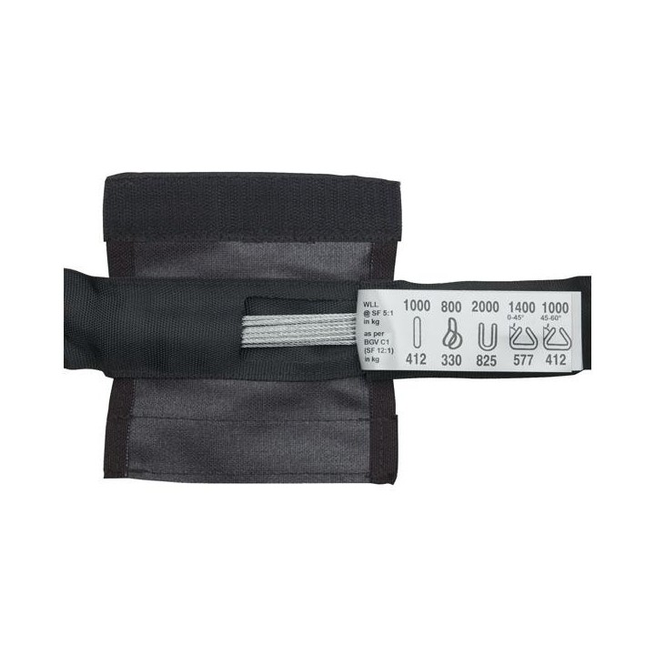 Showtec - Steel sling 1000 kg - Cabo de Segurança Mosquetões | Z-Bombilla