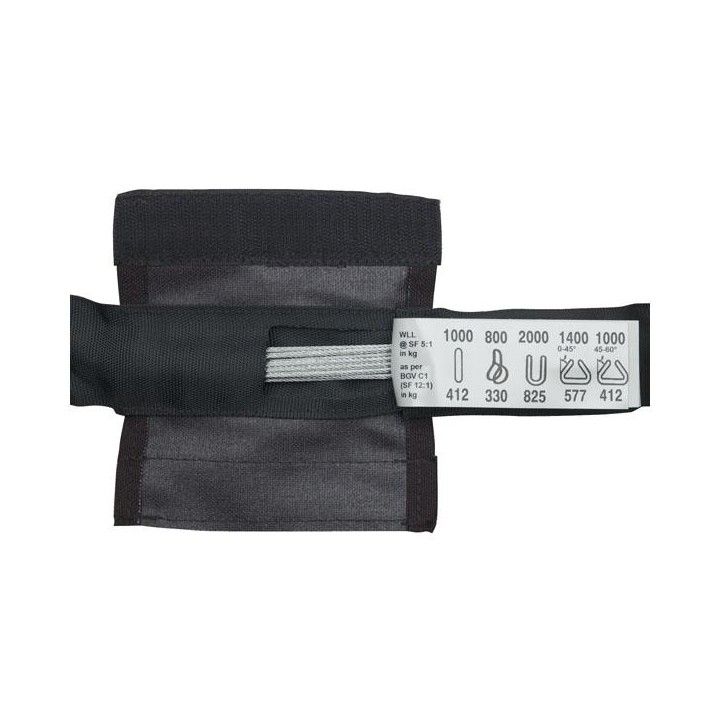 Showtec - Steel sling 2000 kg - Cabo de Segurança Mosquetões | Z-Bombilla