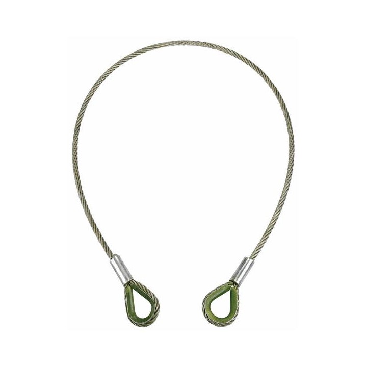 Showtec - Steel 1T WLL, Certified - Cavo Moschettoni di Sicurezza | Z-Bombilla