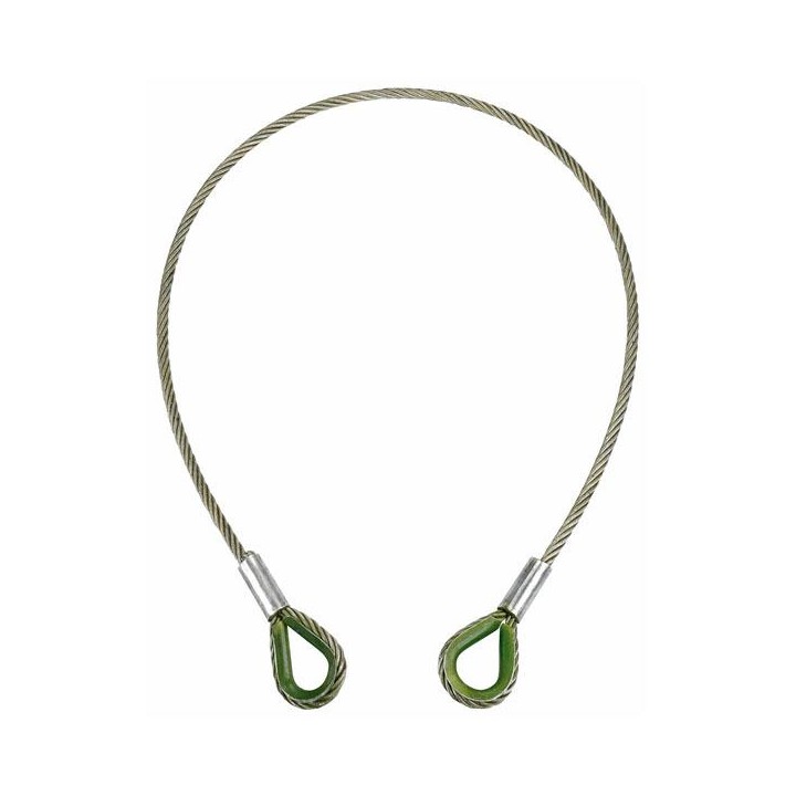 Showtec - Steel 1T WLL, Certified - Cavo Moschettoni di Sicurezza | Z-Bombilla