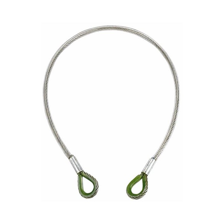 Showtec - PVC/Steel 1T WLL, Certified - Cavo Moschettoni di Sicurezza | Z-Bombilla