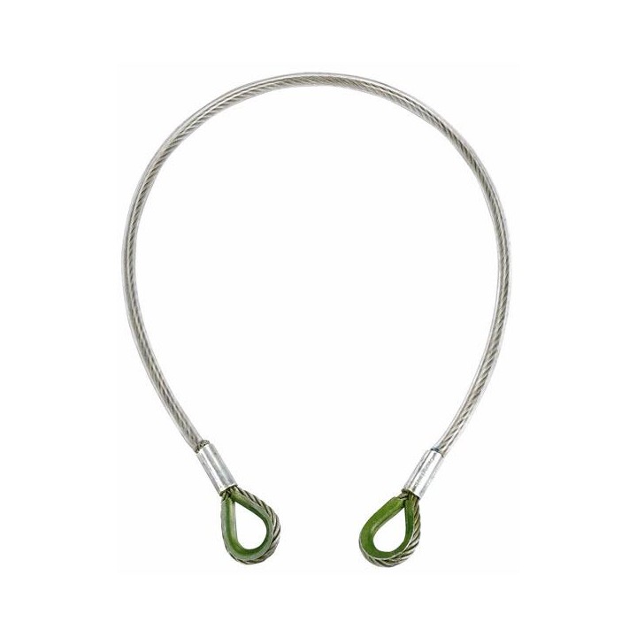 Showtec - PVC/Steel 2T WLL, Certified - Cavo Moschettoni di Sicurezza | Z-Bombilla