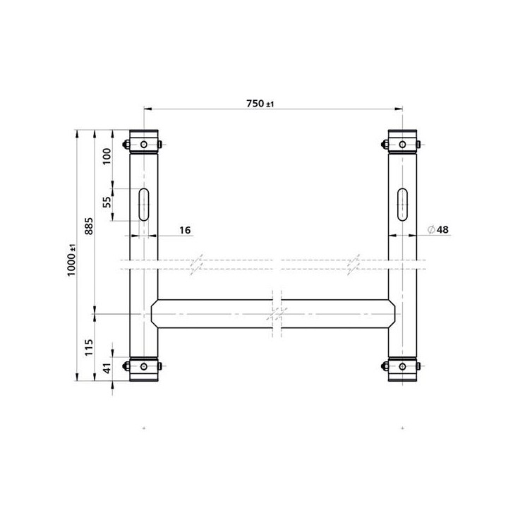 Showtec - H-Downrigger - Truss Accessori | Z-Bombilla