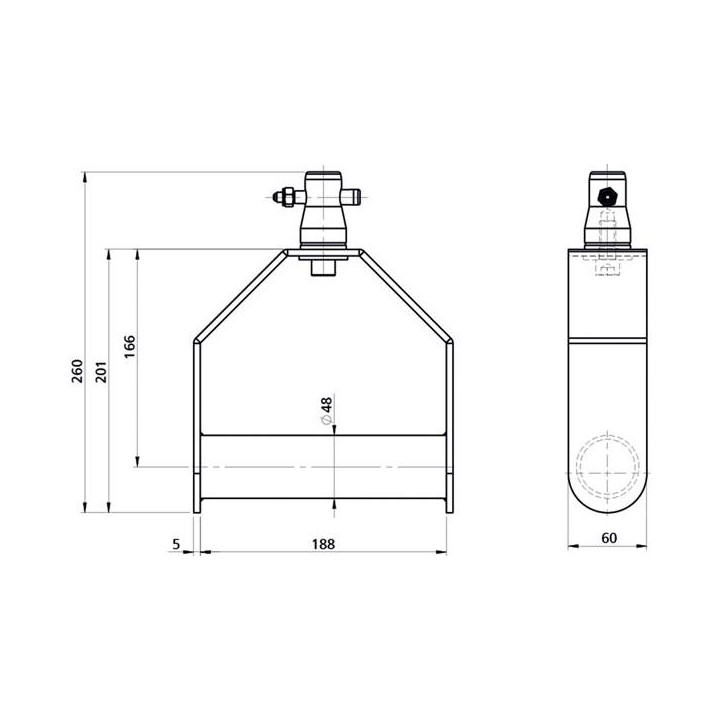 Showtec - Single Downrigger - Truss Accessori | Z-Bombilla