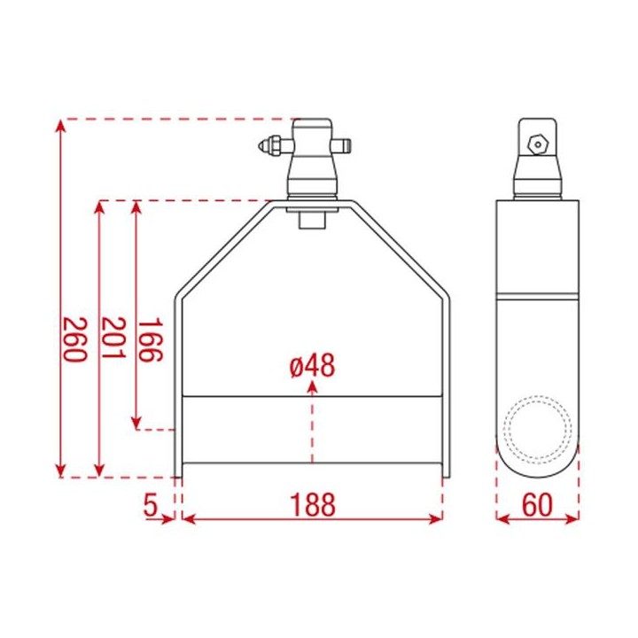 Showtec - Single Downrigger - Truss Accessori | Z-Bombilla