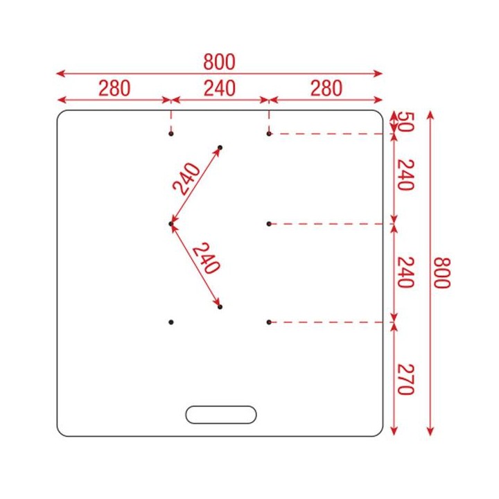 Wentex - Universal baseplate 800 x 800 - Truss Accessori | Z-Bombilla