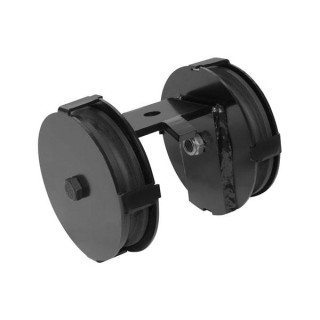 Wentex - Double Wheel Pulley 85mm - Black - Accessoris - Cortines | Z-Bombilla