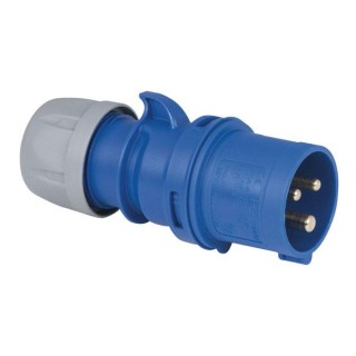 Showtec - CEE 16A 240V 3p Plug Male - Monophasic Connectors | Z-Bombilla