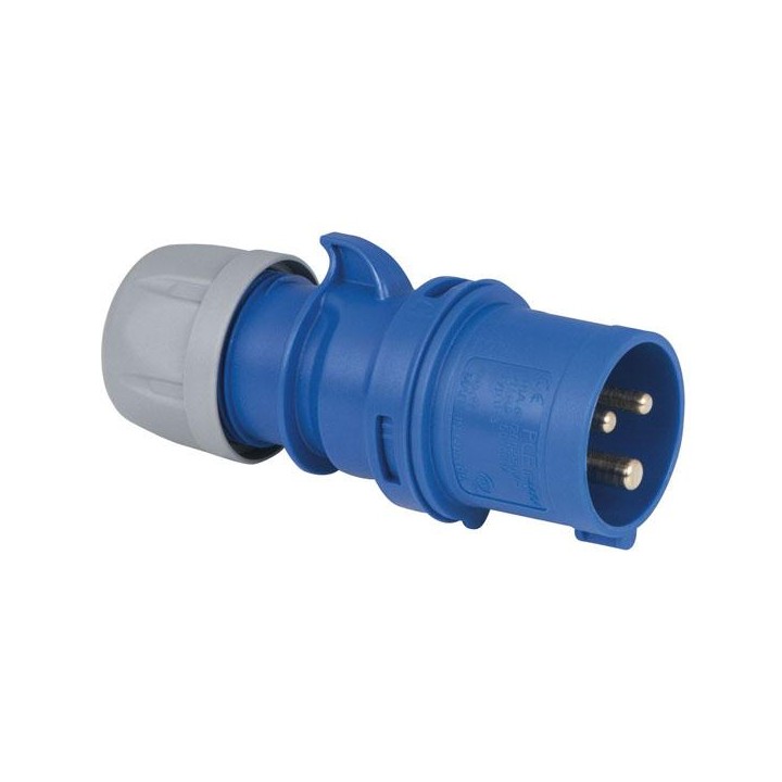 Showtec - CEE 16A 240V 3p Plug Male - Monophasic Connectors | Z-Bombilla