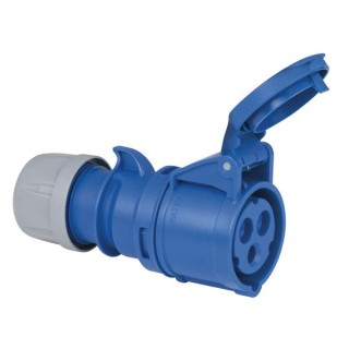 Showtec - CEE 16A 240V 3p Plug Female - Monophasic Connectors | Z-Bombilla