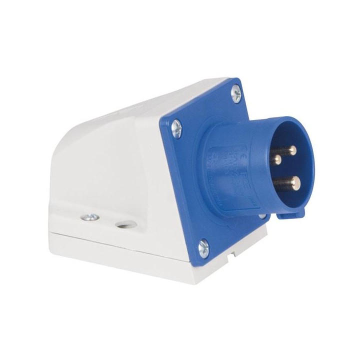 Showtec - CEE 16A 240V 3p Wallmount Male - Connettore Monofase | Z-Bombilla