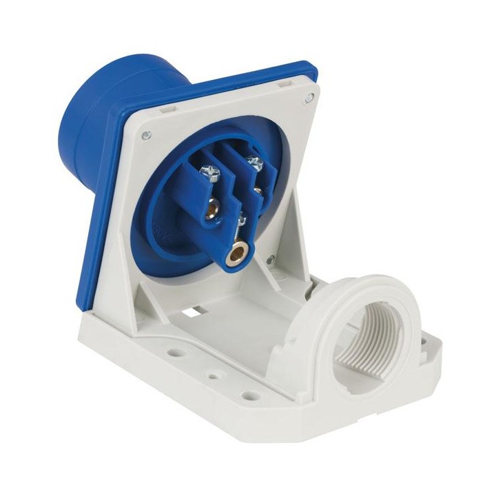 Showtec - CEE 16A 240V 3p Wallmount Male - Connettore Monofase | Z-Bombilla