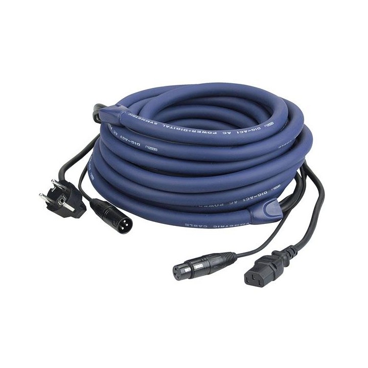 Dap Audio - FP04 - Schuko/XLR M - IEC/XLR F - Cable Senyal i Corrent | Z-Bombilla