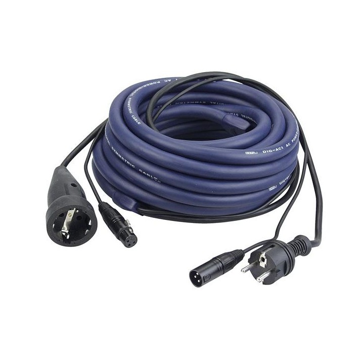 Dap Audio - FP05 - Schuko/XLR M - Schuko/XLR F - Cavo di Segnale e di Potenza | Z-Bombilla