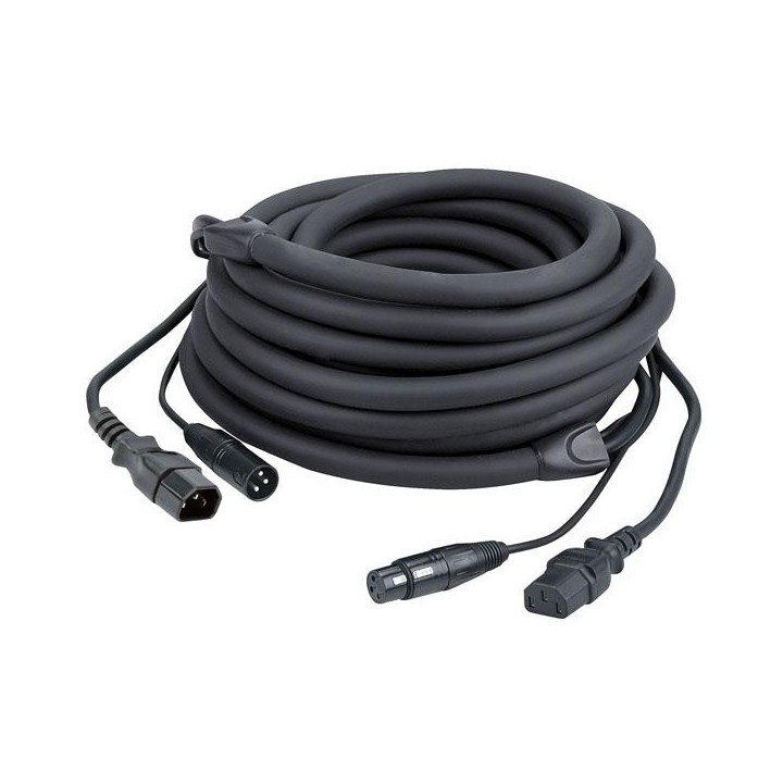 Dap Audio - FP12 - IEC/XLR M - IEC/XLR F - Sinal e Cabo de Alimentação | Z-Bombilla