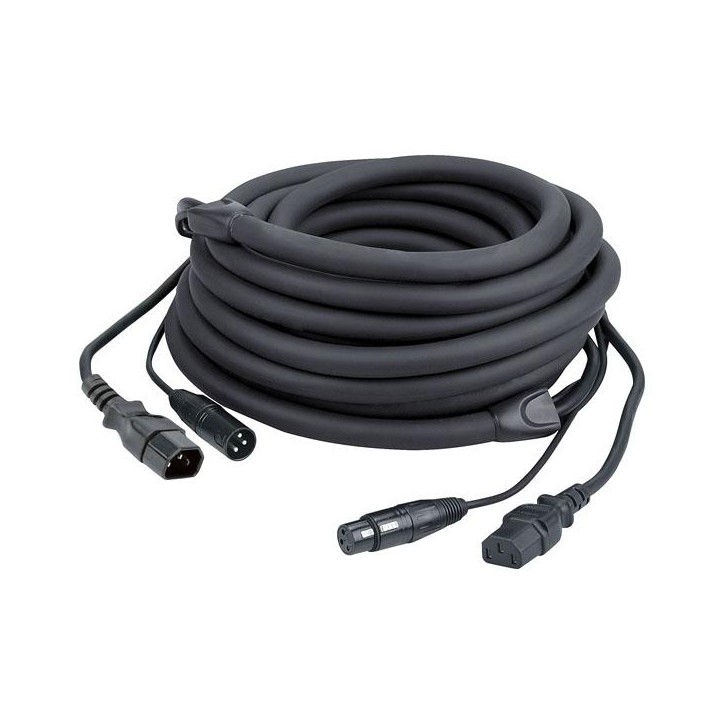 Dap Audio - FP12 - IEC/XLR M - IEC/XLR F - Sinal e Cabo de Alimentação | Z-Bombilla