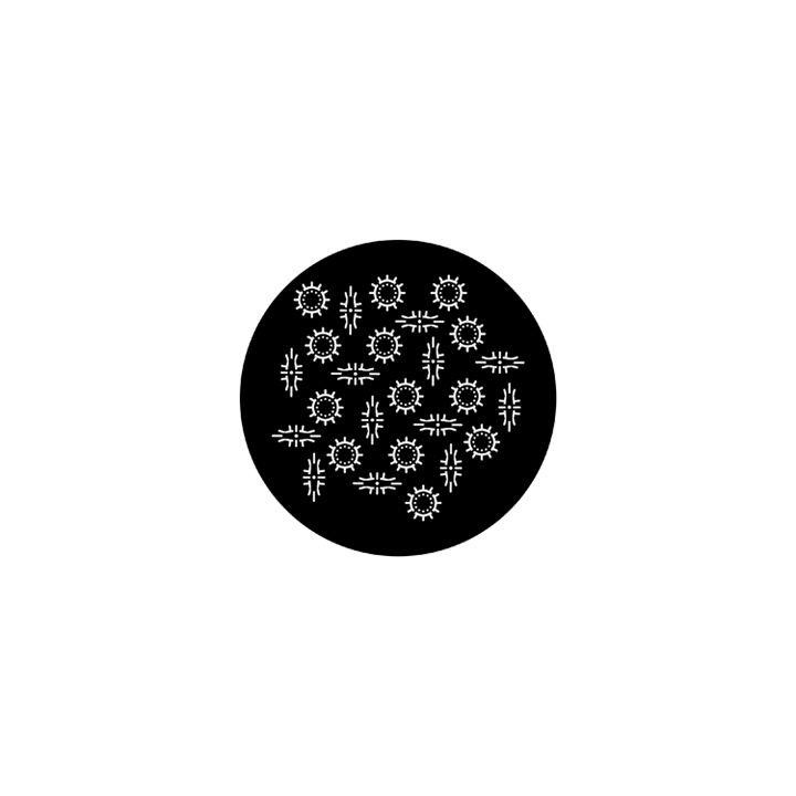 Rosco - 71003 - Standard Acciaio Gobo - Breakups | Z-Bombilla