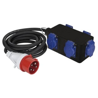 Showtec - Powersplit 1 CEE 16A - Power Distributor Triphasic 380V 400V | Z-Bombilla