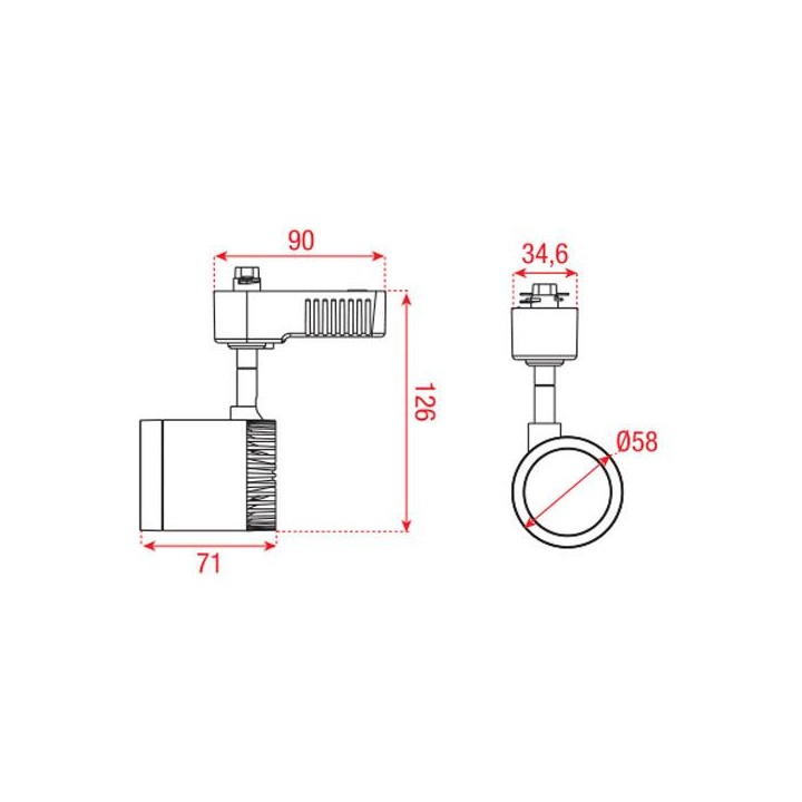 Artecta - New York-B - Foco monofásico | Z-Bombilla
