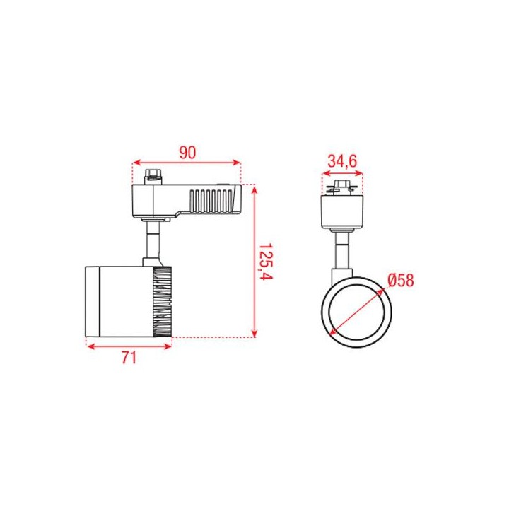 Artecta - New York-S - Foco monofásico | Z-Bombilla